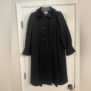 Girl’s Rothschild black wool coat size 12